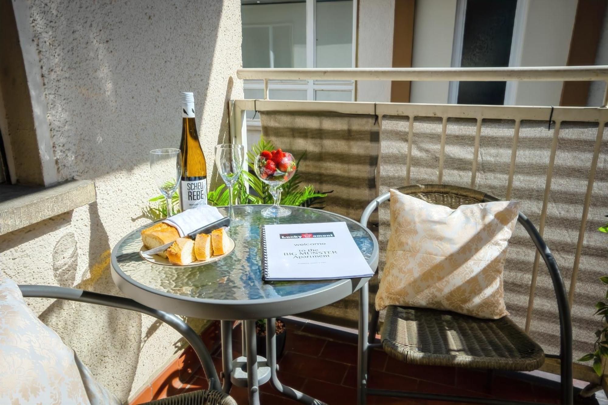 The Big Muenster Fuer Bis Zu 12, Whirlpool, Sauna, Zentral, Tischfussball, Balkon, Gasgrill 乌尔姆 外观 照片