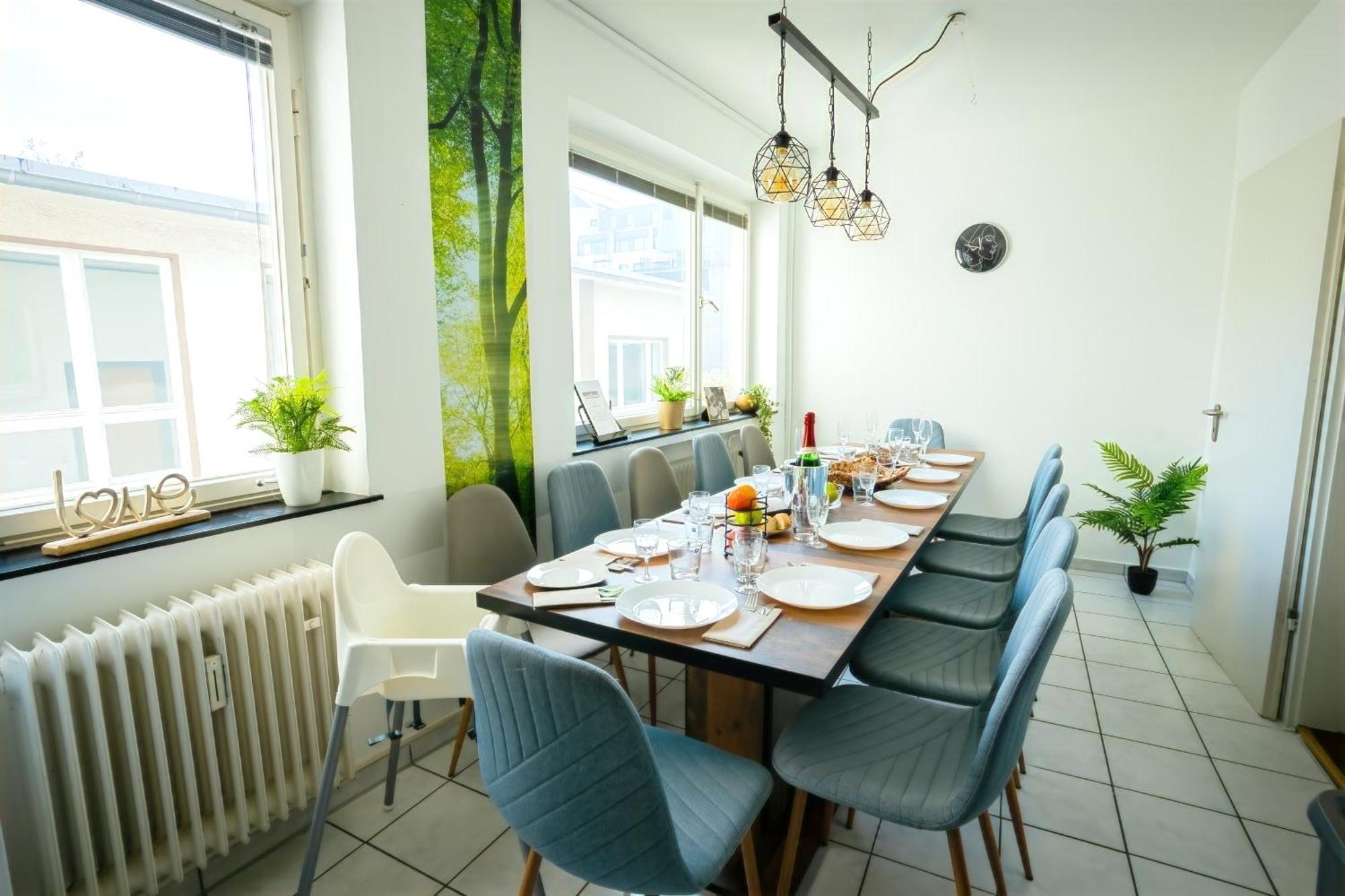 The Big Muenster Fuer Bis Zu 12, Whirlpool, Sauna, Zentral, Tischfussball, Balkon, Gasgrill 乌尔姆 外观 照片